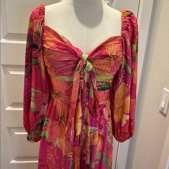FARM Rio Maralina Long Dress Size S - Picture 5 of 8